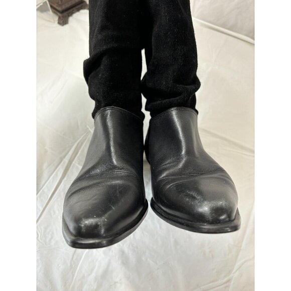 Ipanema Women's Knee High Black Riding Boots Pull On Size 8 M lace up Brazil - Picture 9 of 16